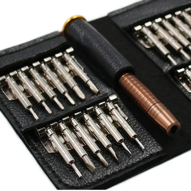 Mini Precision Screwdriver Set 25 in 1 Electronic Torx Screwdriver Opening Repair Tools Kit for iPhone Camera Watch Tablet PC