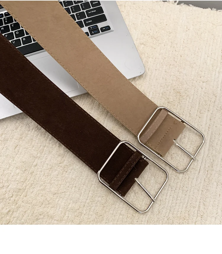 Vintage Marbled Brown Wide Belt For Women Waist Belt With Decorative Design For Skirts And Shirts Exclusive Minimalist Style