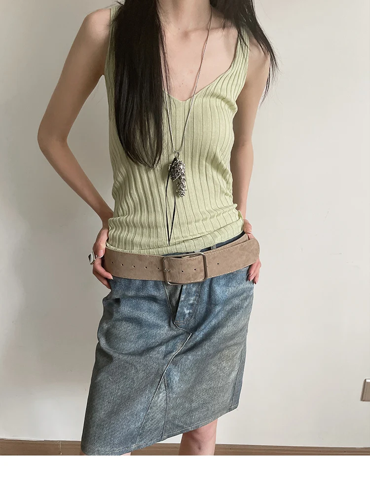 Vintage Marbled Brown Wide Belt For Women Waist Belt With Decorative Design For Skirts And Shirts Exclusive Minimalist Style