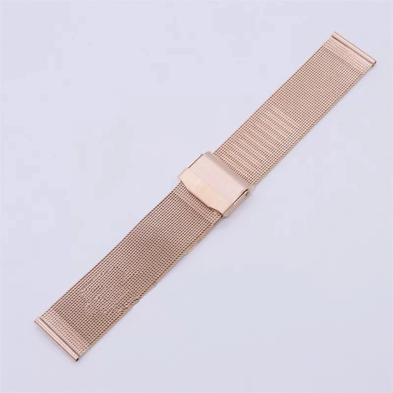 Mesh Belt Stainless Steel Watch Band Bracelet 12mm 13mm 14mm 15mm16mm 17mm 18mm 20mm 22mm Unisex Replacement Strap Accessor