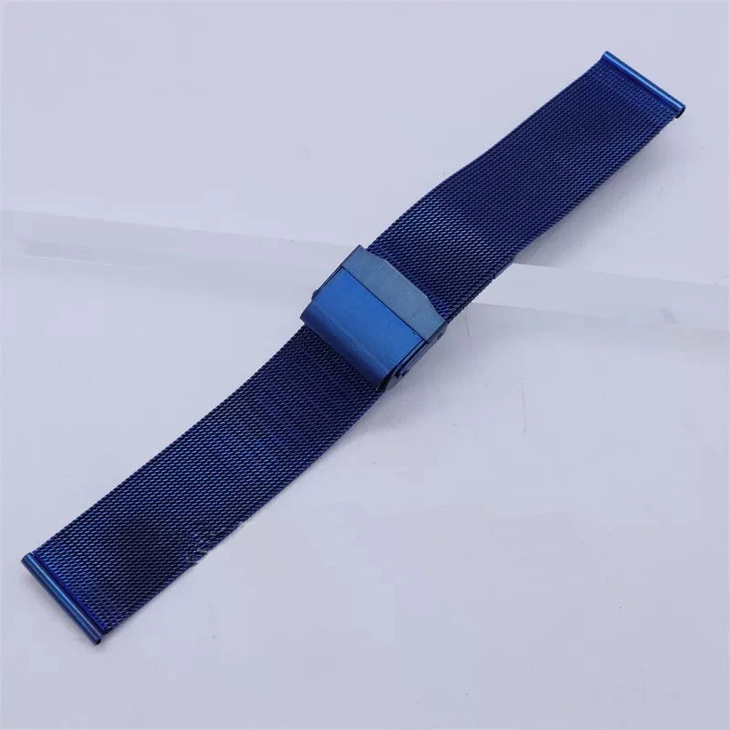 Mesh Belt Stainless Steel Watch Band Bracelet 12mm 13mm 14mm 15mm16mm 17mm 18mm 20mm 22mm Unisex Replacement Strap Accessor