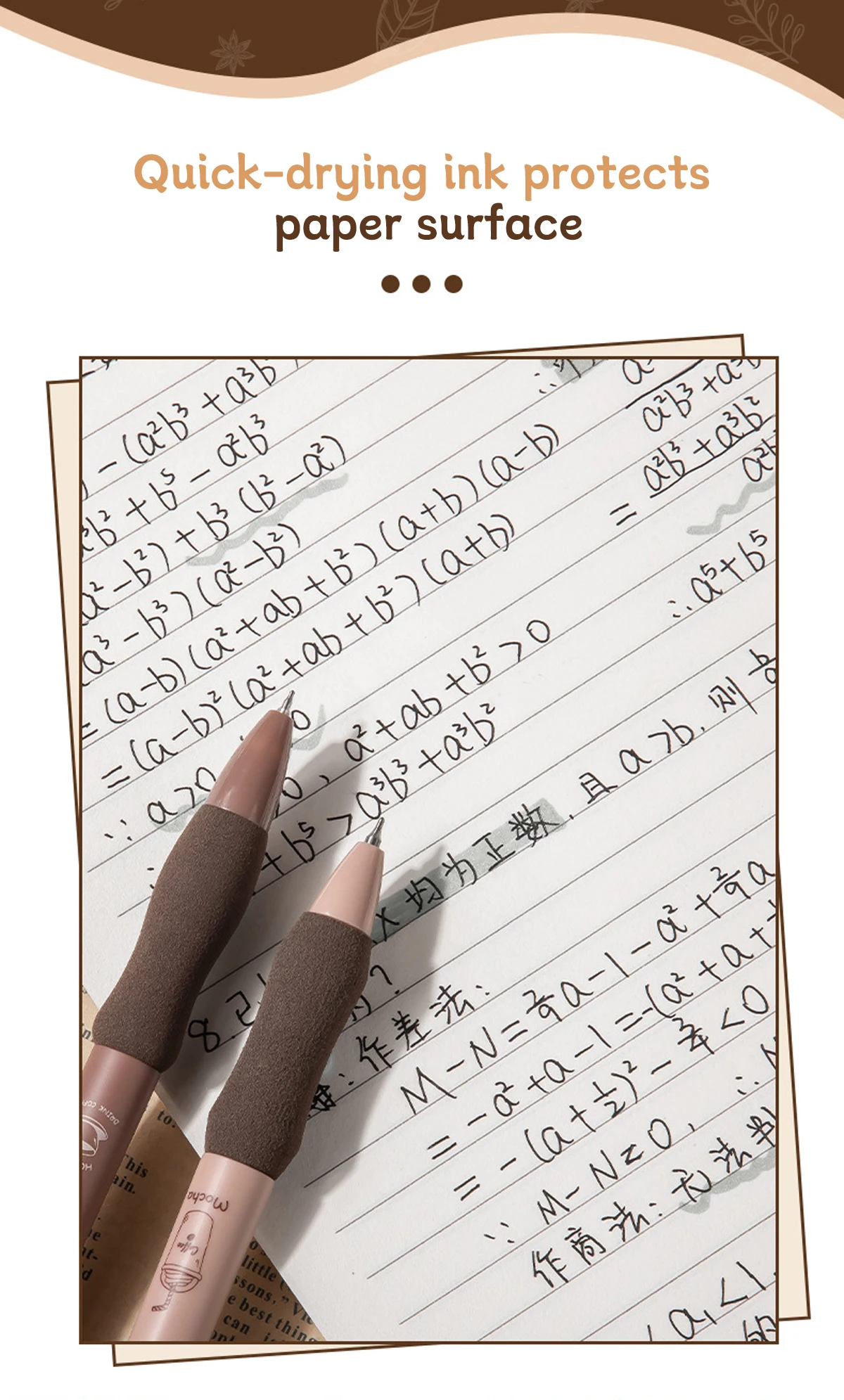 5pcs/set Kawaii 0.5mm Quick-drying Neutral Pen ST Pen Head High-value Gel Pen School Student Office Stationery Supplies