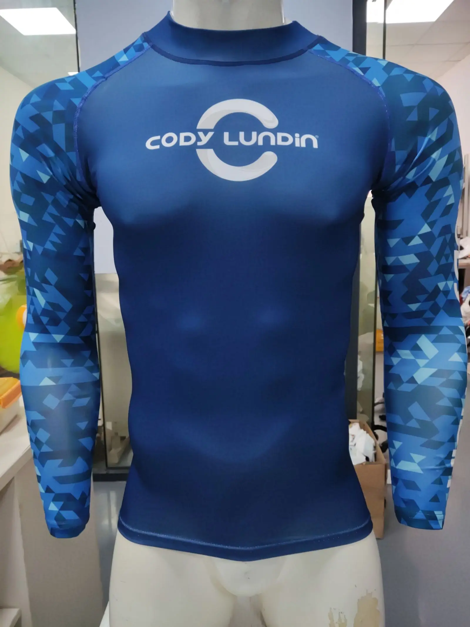 High Elasticity Couple UPF 50+ Long Sleeve Rash Guard Men Quick Dry Surf Shirt Sun Protection Swimwear for Swimming Beach Sports