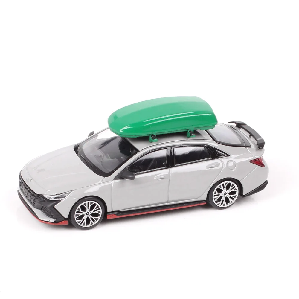 CM 5pcs/set Car Roof Accessories For 1/64 Model Cars Toy Miniatures Plastic Luggage Box Rack Kayaking Sledding Bicycle