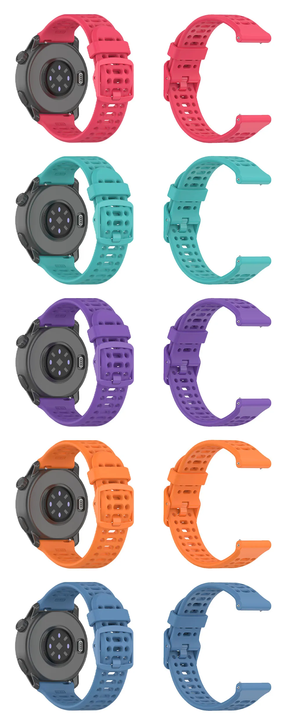 20mm 22mm Silicone Strap For COROS PACE 3 Watch Band Sport Bracelet For COROS PACE 2/APEX 2 Pro 42mm 46mm Replacement Wristbands