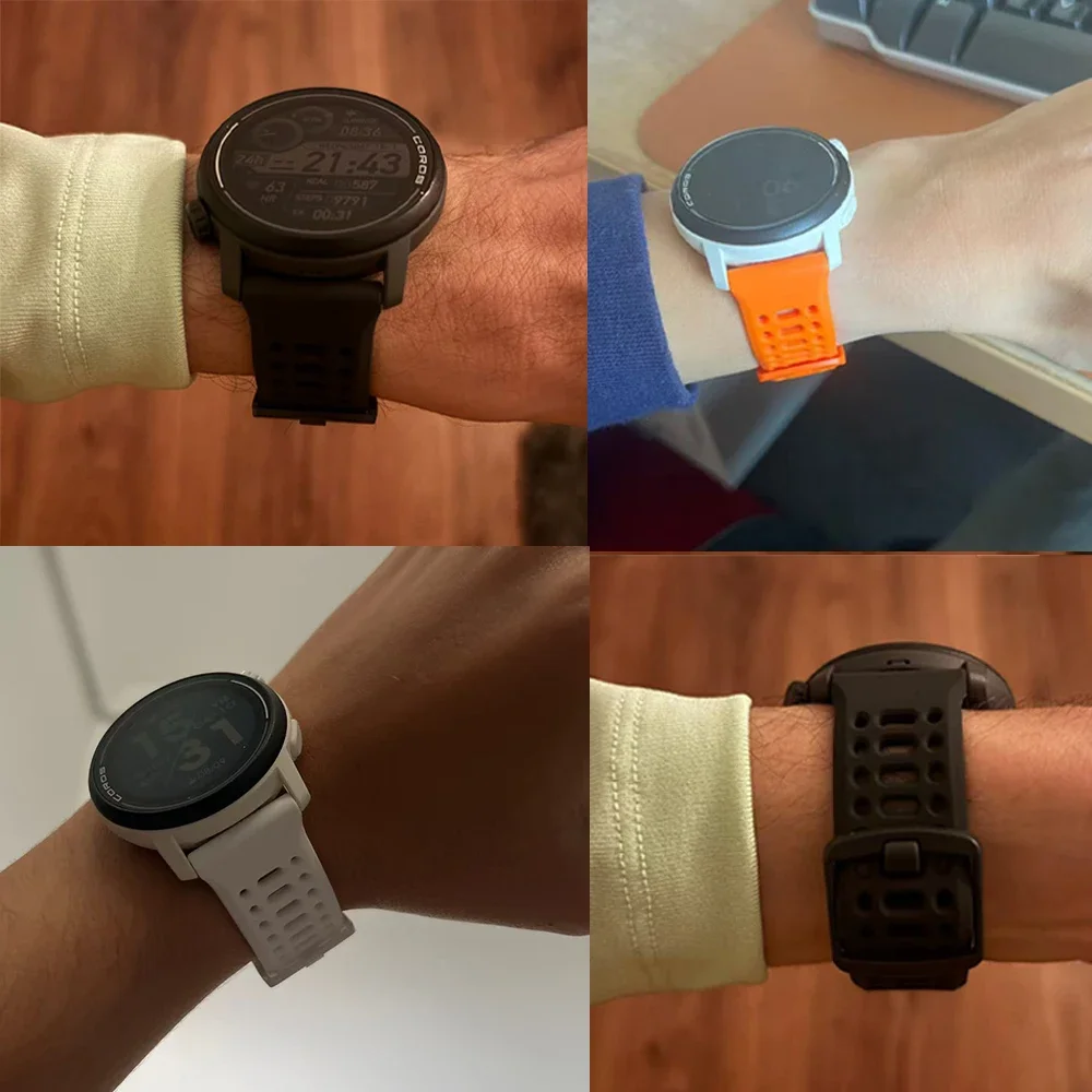 20mm 22mm Silicone Strap For COROS PACE 3 Watch Band Sport Bracelet For COROS PACE 2/APEX 2 Pro 42mm 46mm Replacement Wristbands