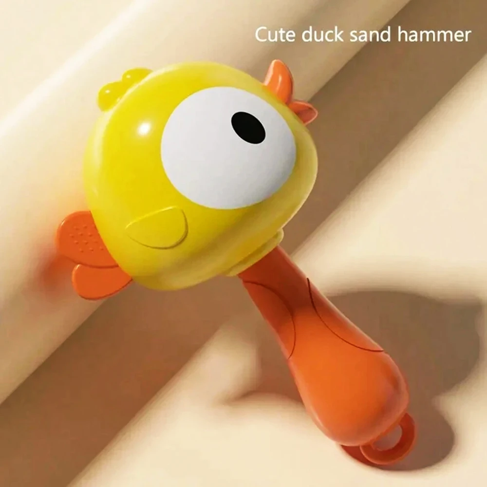 Cartoon Rattle, Newborn Sensory Grasp Toy, Chew-Safe Early Ed Handbell for Xmas & Bday Gifts