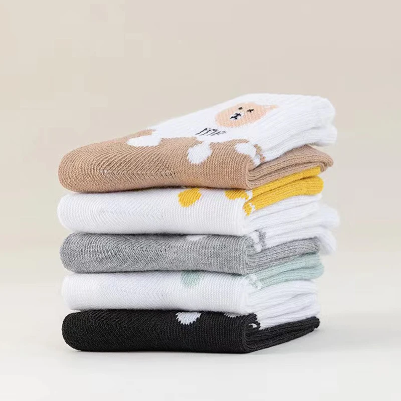 5 Pairs Baby Socks Low Cut Stretch Ankle Socks Infant Socks for Newborn Toddler Boys Girls Baby Socks