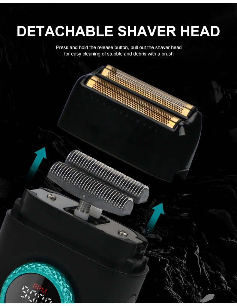 VGR 977 377 new hair trimming set, high-end men's hair clipper, intelligent shaver, whitening device, multifunctional electric c