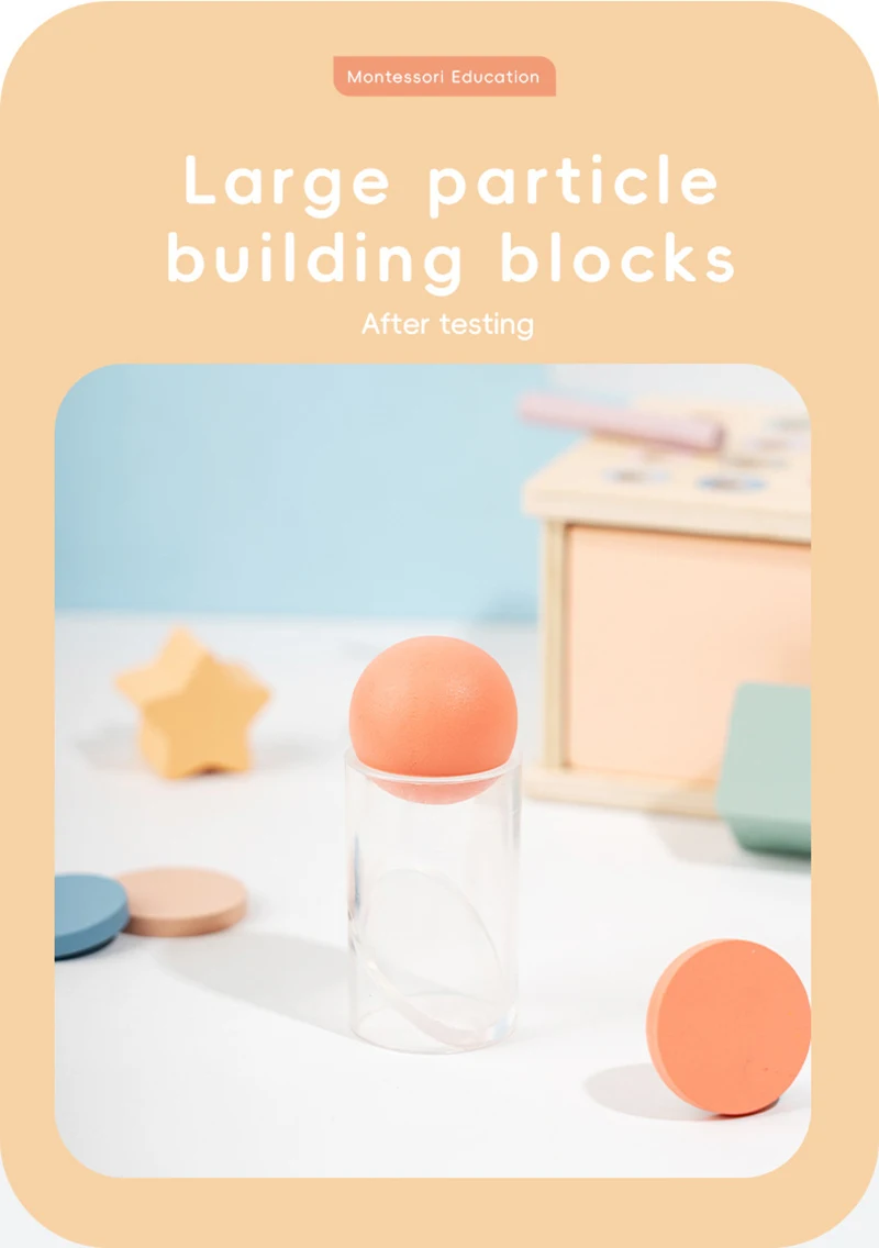 Baby Object Permanent Box Montessori Wooden Toy Color Sorting Shape Matching Box Coin Ball Drop Sensory Box Fine Motor Skills To