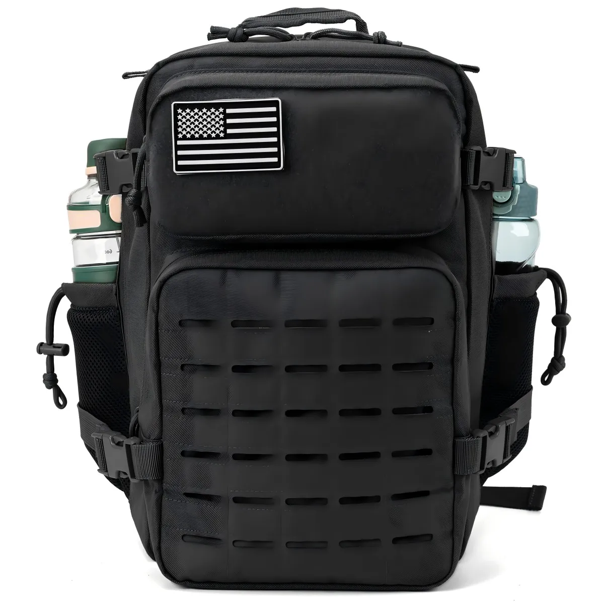 25L Tactical Backpack Outdoor Bag Fitness Backpack MOLLE Backpack Women's/Men's Hiking Survival Backpack Men's Dual Cup Holder
