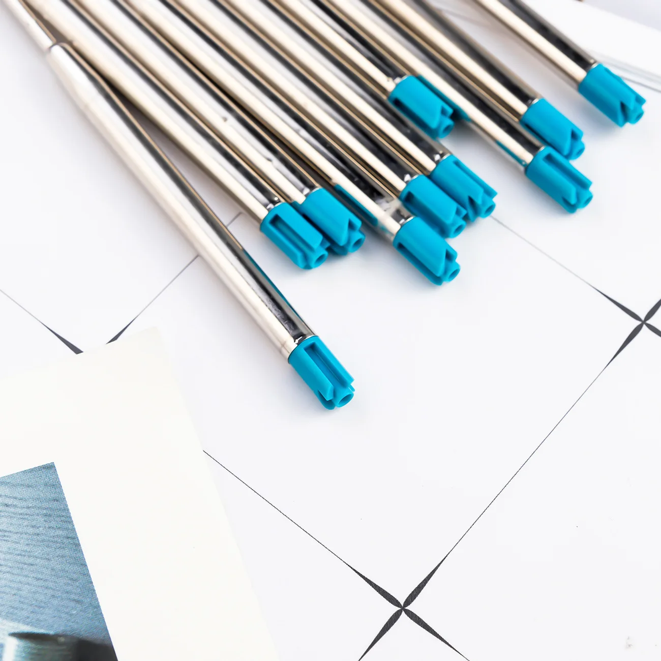 98mm1.0mm Ballpoint Pen Refills For Parker Pens Medium Point Blue Red Black Ink Rods For Writing Office Stationery