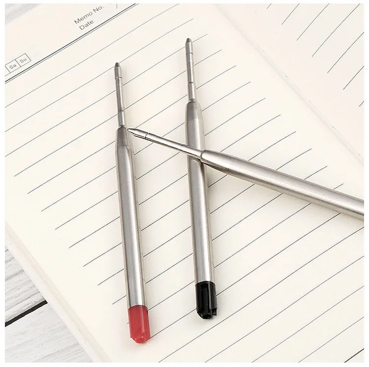 98mm1.0mm Ballpoint Pen Refills For Parker Pens Medium Point Blue Red Black Ink Rods For Writing Office Stationery
