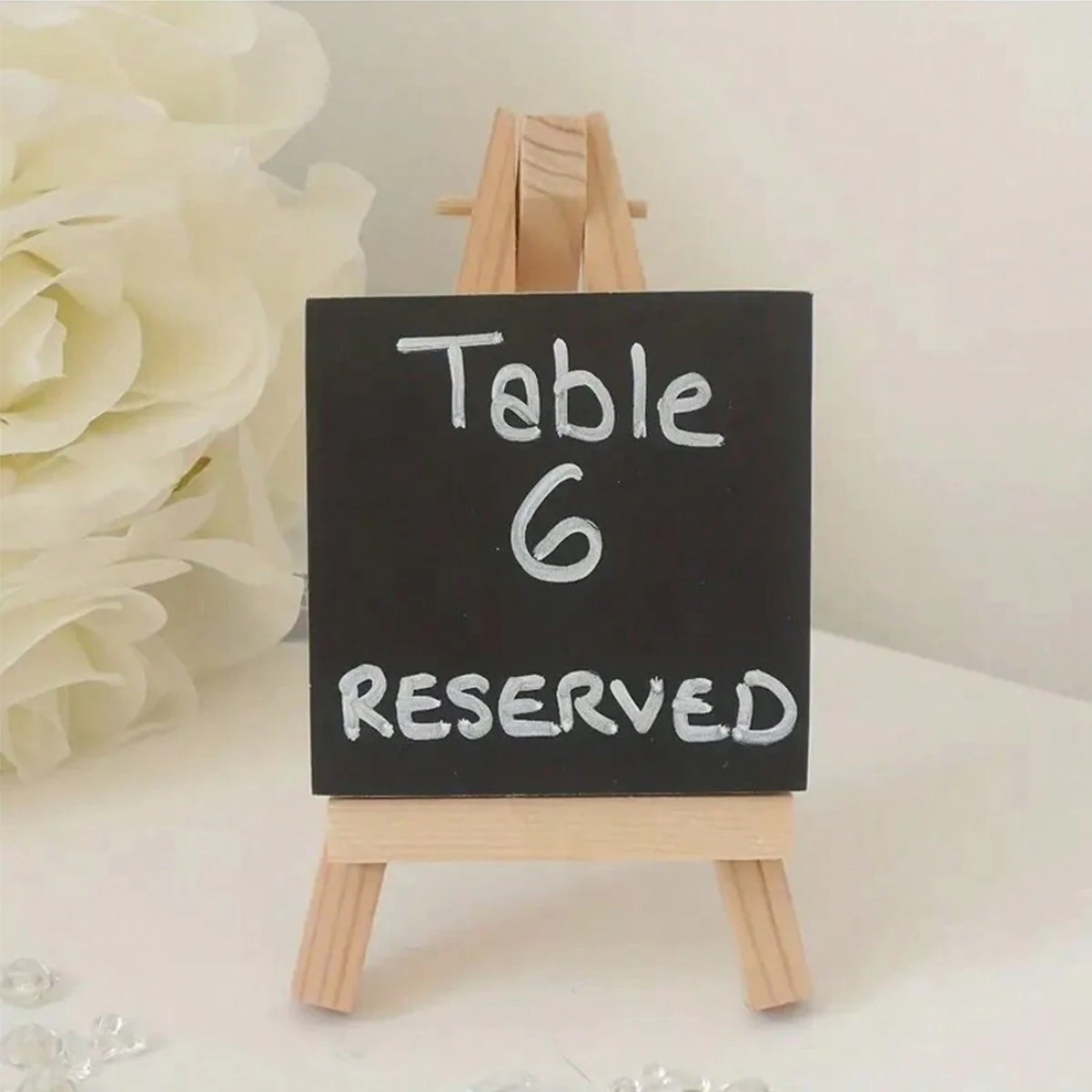Mini Wooden Artist Easel, Compact Tabletop Display Stand, Foldable, Adjustable Holder for Wedding Cards, Paintings Artwork