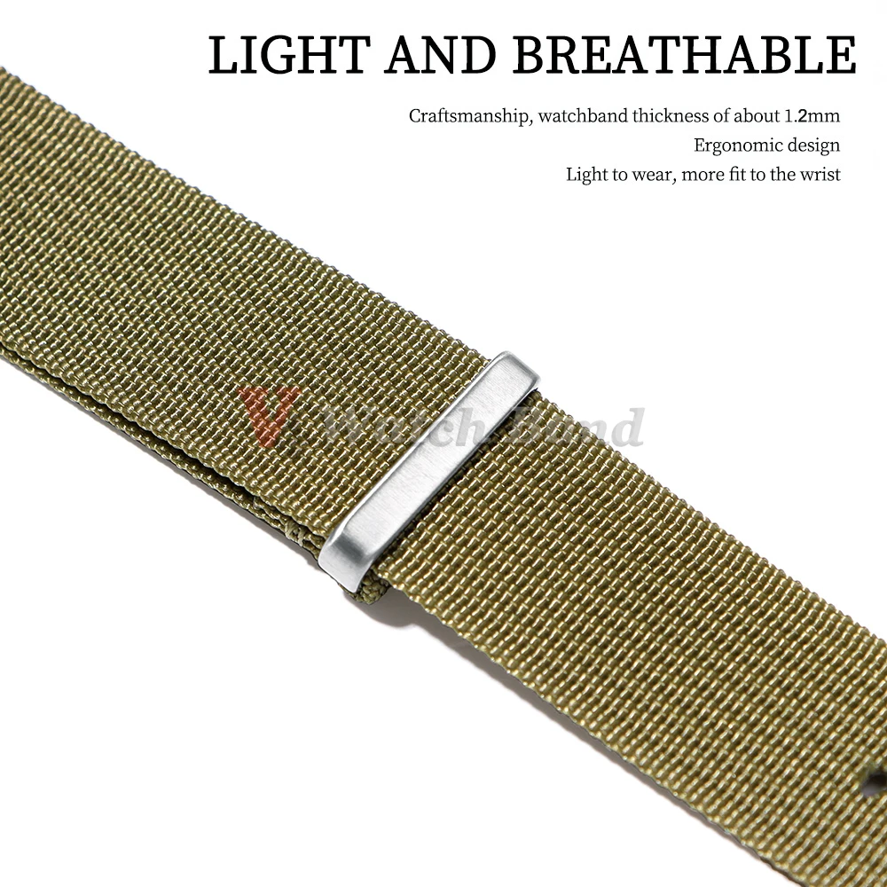 Nylon Watch Strap for Seiko Army Sport Bracelet Replacement Belt 18mm 20mm 22mm Brown Green Black Band Military Casual Watchband