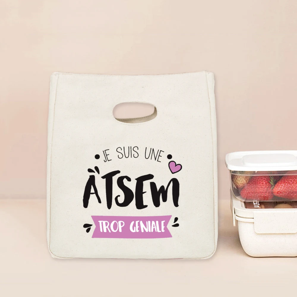 I Am The Best Atsem in The Whole World Print Cooler Bags Lunch Bag Portable Insulated Bento Tote Thermal Food Pouch Teacher Gift