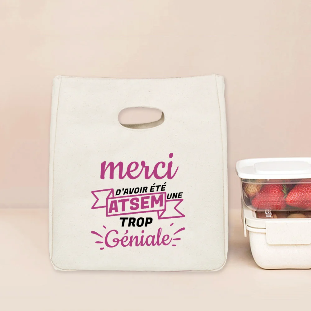 I Am The Best Atsem in The Whole World Print Cooler Bags Lunch Bag Portable Insulated Bento Tote Thermal Food Pouch Teacher Gift
