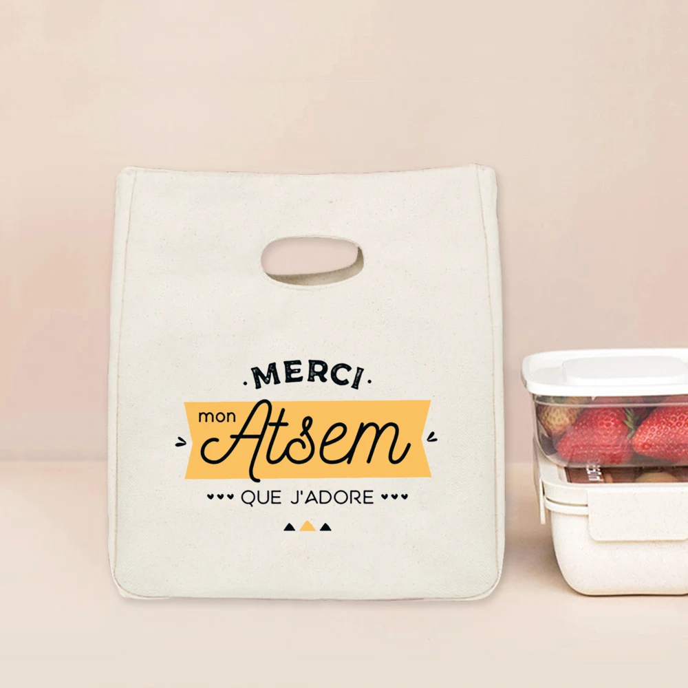 I Am The Best Atsem in The Whole World Print Cooler Bags Lunch Bag Portable Insulated Bento Tote Thermal Food Pouch Teacher Gift