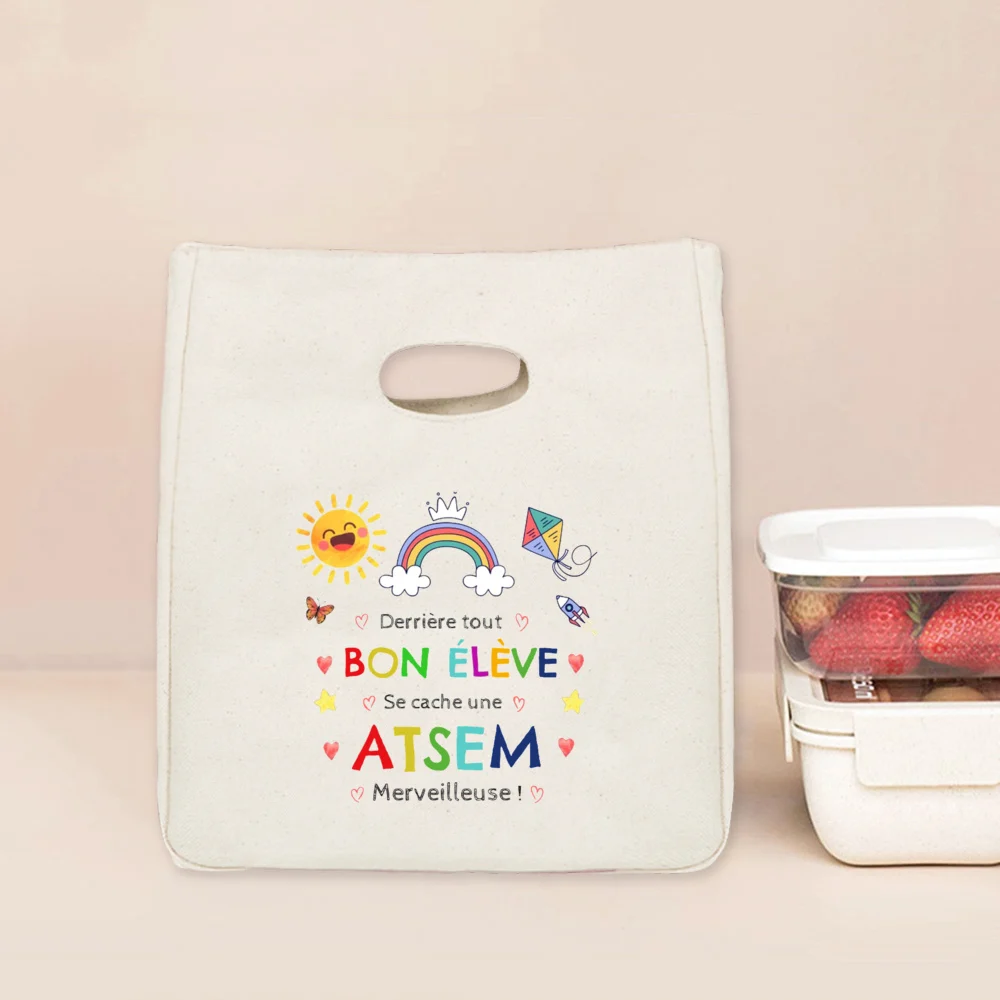 I Am The Best Atsem in The Whole World Print Cooler Bags Lunch Bag Portable Insulated Bento Tote Thermal Food Pouch Teacher Gift