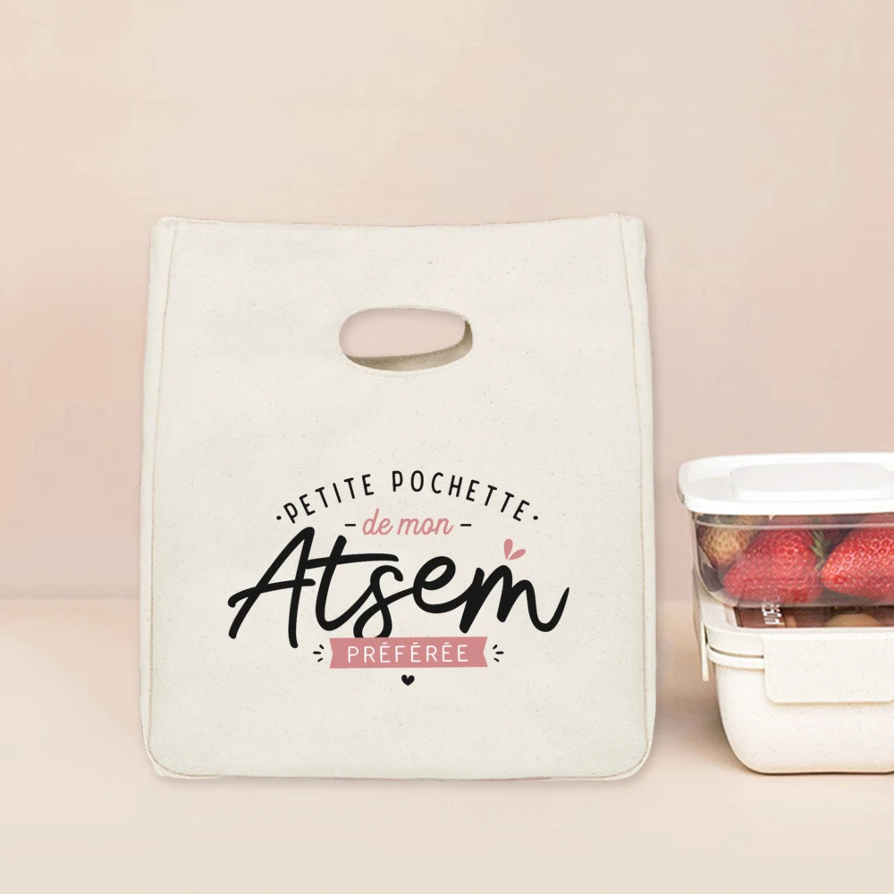 I Am The Best Atsem in The Whole World Print Cooler Bags Lunch Bag Portable Insulated Bento Tote Thermal Food Pouch Teacher Gift
