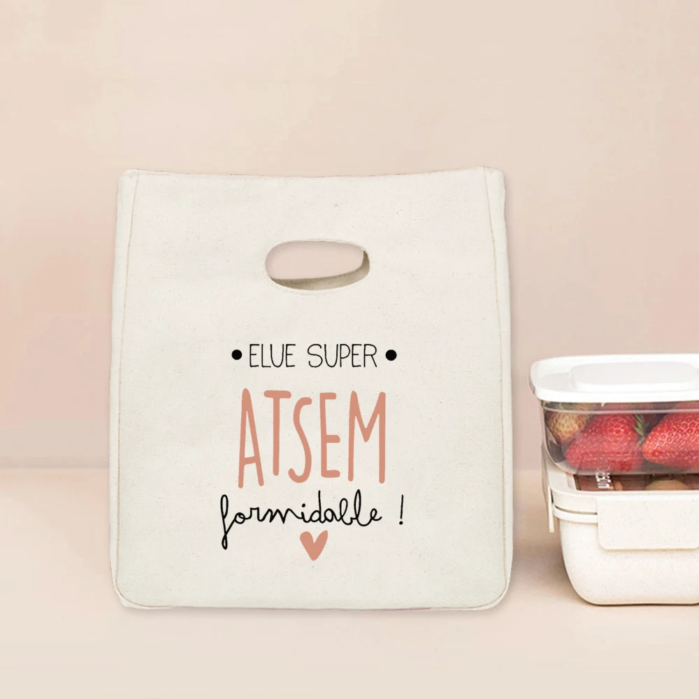 I Am The Best Atsem in The Whole World Print Cooler Bags Lunch Bag Portable Insulated Bento Tote Thermal Food Pouch Teacher Gift