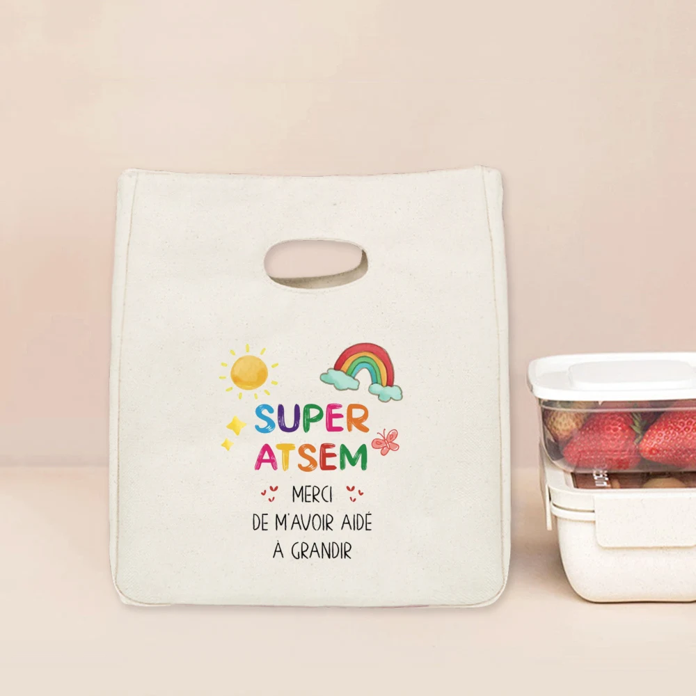 I Am The Best Atsem in The Whole World Print Cooler Bags Lunch Bag Portable Insulated Bento Tote Thermal Food Pouch Teacher Gift