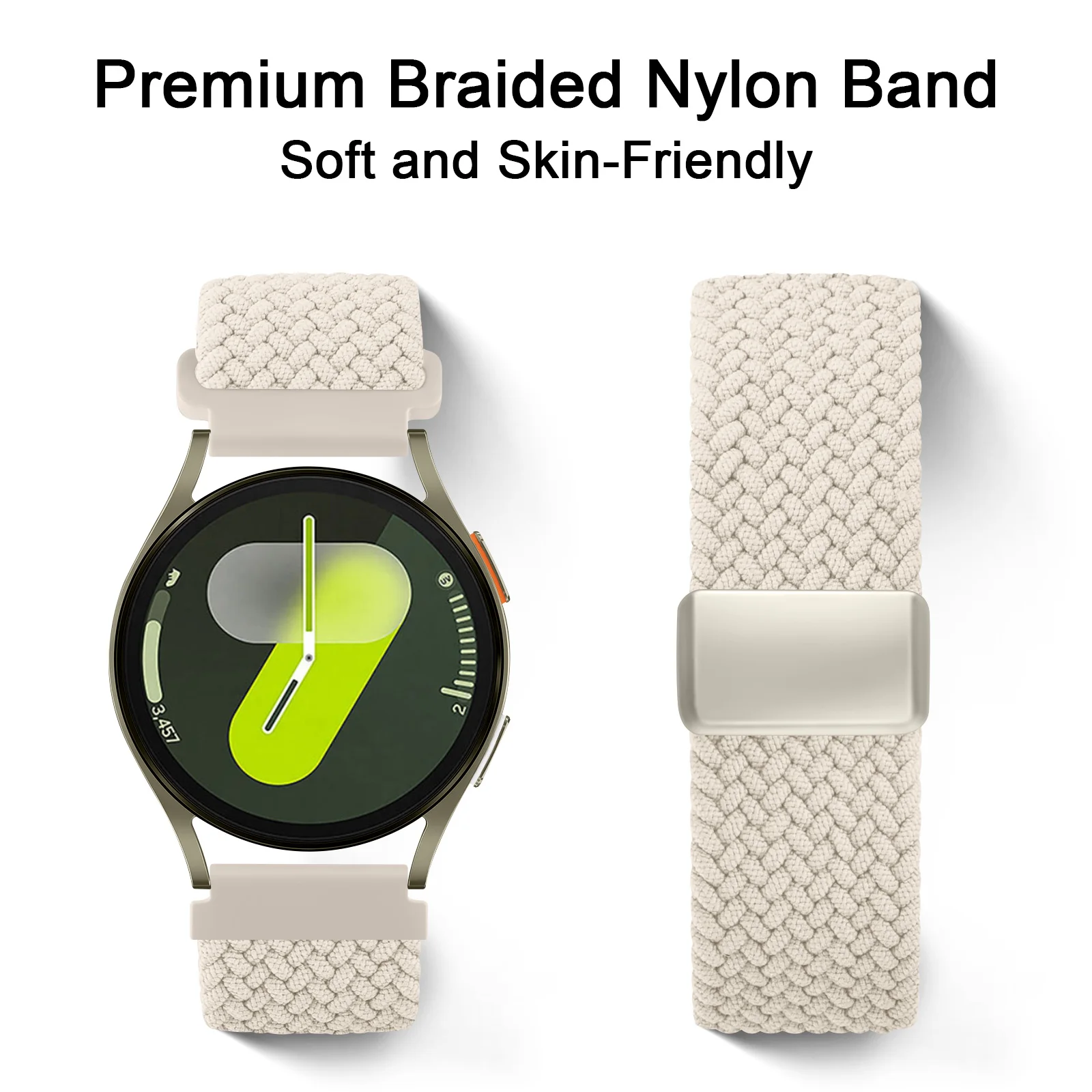 18/20/22mm Braided Strap For Garmin Vivoactive 4 5 3 S/Venu 3 2s Sq 2 Plus/Forerunner 265 255S 645 245 Music/Vivomove Watch Band
