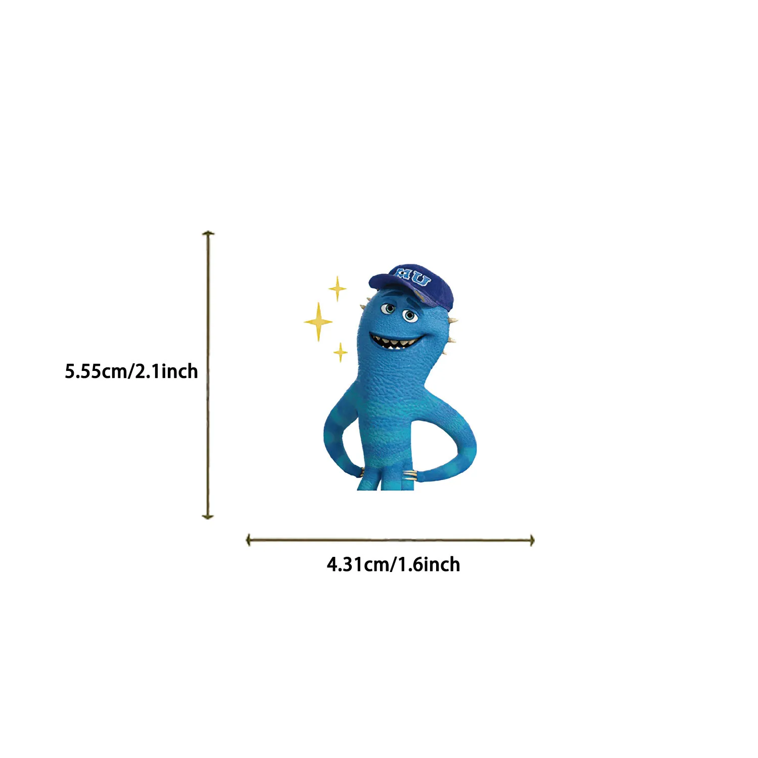 50PCS Fun Cartoon Monsters Inc Graffiti Stickers Scrapbooking Collage Material Phone Cases Guitar Notebooks DIY Decorative