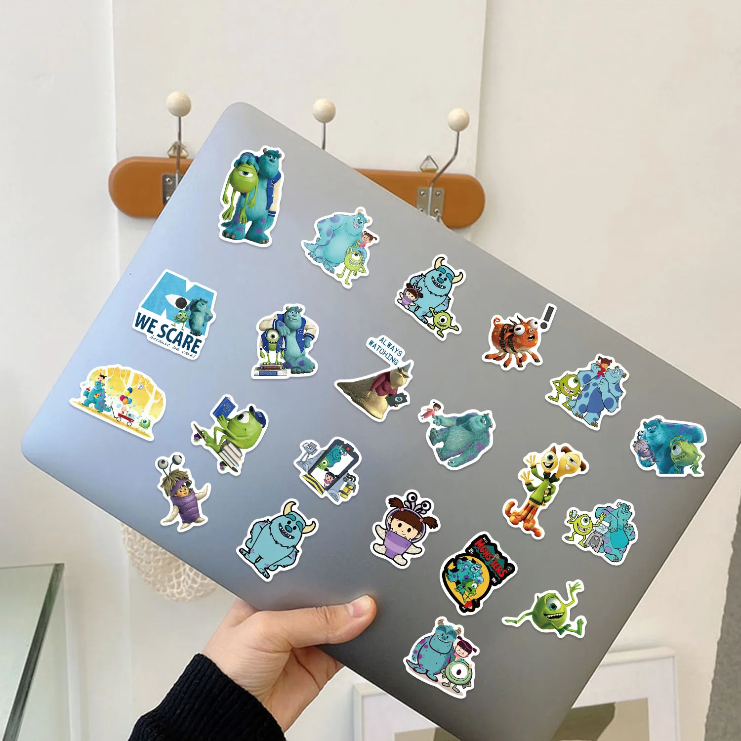 50PCS Fun Cartoon Monsters Inc Graffiti Stickers Scrapbooking Collage Material Phone Cases Guitar Notebooks DIY Decorative
