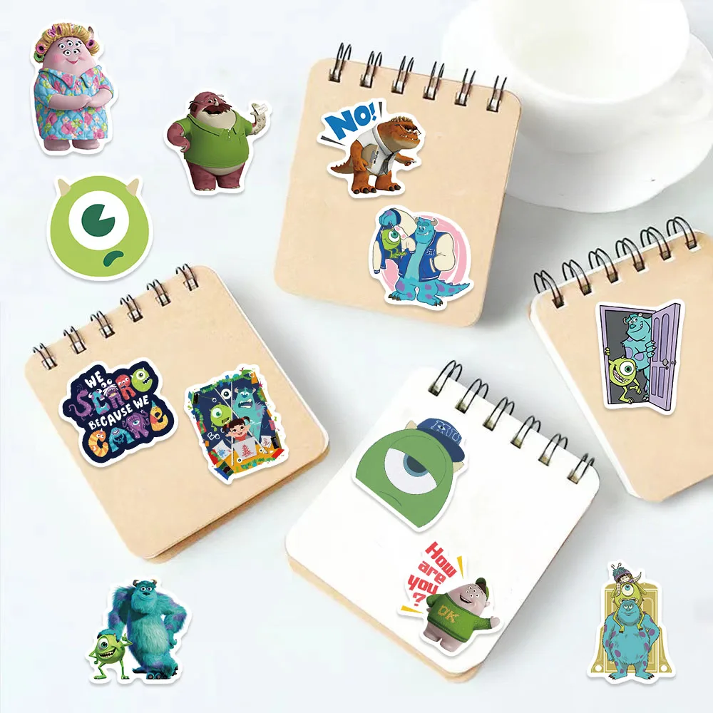 50PCS Fun Cartoon Monsters Inc Graffiti Stickers Scrapbooking Collage Material Phone Cases Guitar Notebooks DIY Decorative