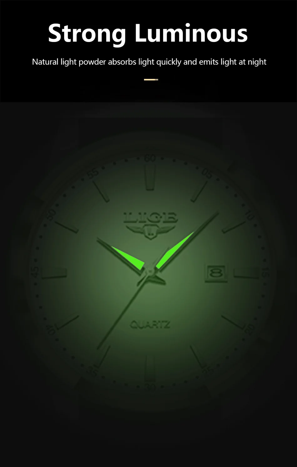 LIGE Man Watch Fashion Leather Strap Mens Watches Military Sport Waterproof Calendar Quartz Wristwatches Male Clock Reloj Hombre