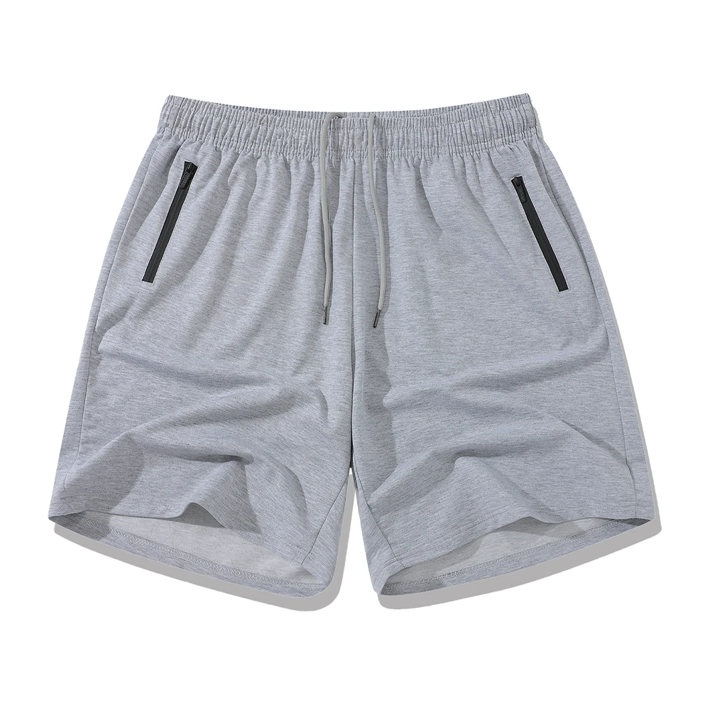 Men’s Workout Fitness Shorts Thin Style Breathable Jogger Gym Bodybuilding Quick Dry Running Shorts Zipper Phone Pockets