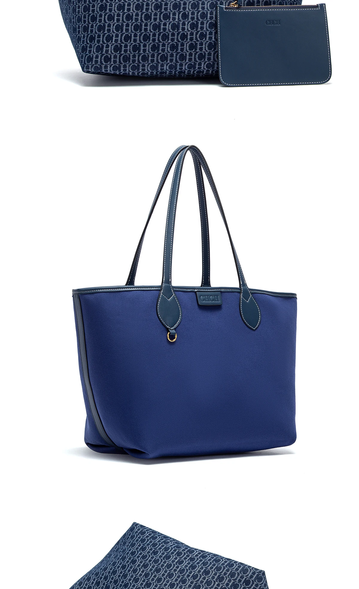 CHCH Women's Tote Bag New Simple Double sided Available Mother and Child Large Capacity Casual Handbag Shopping Bag
