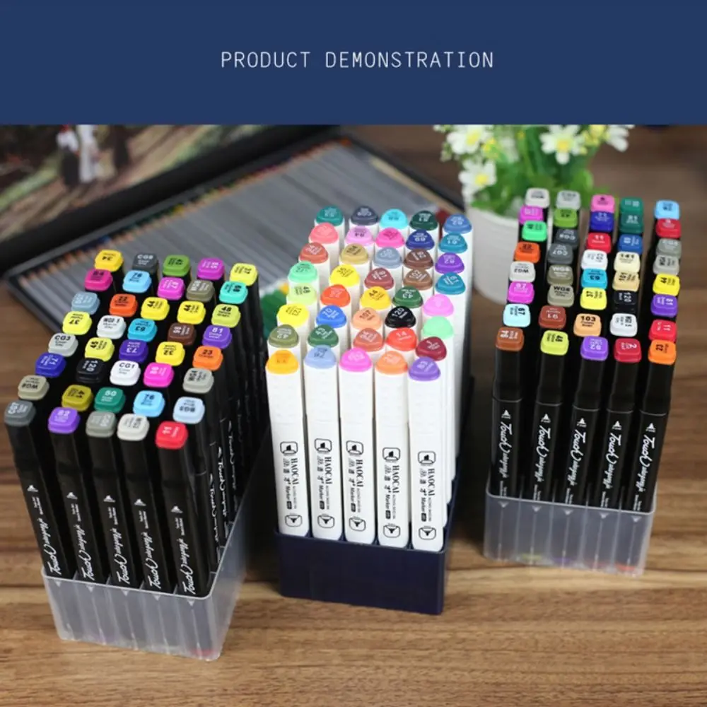 12/24/30/40/48/80/100 Slots Pen Holder Large-capacity Multifunctional Brush Pen Storage Rack Make-up Brush Stand