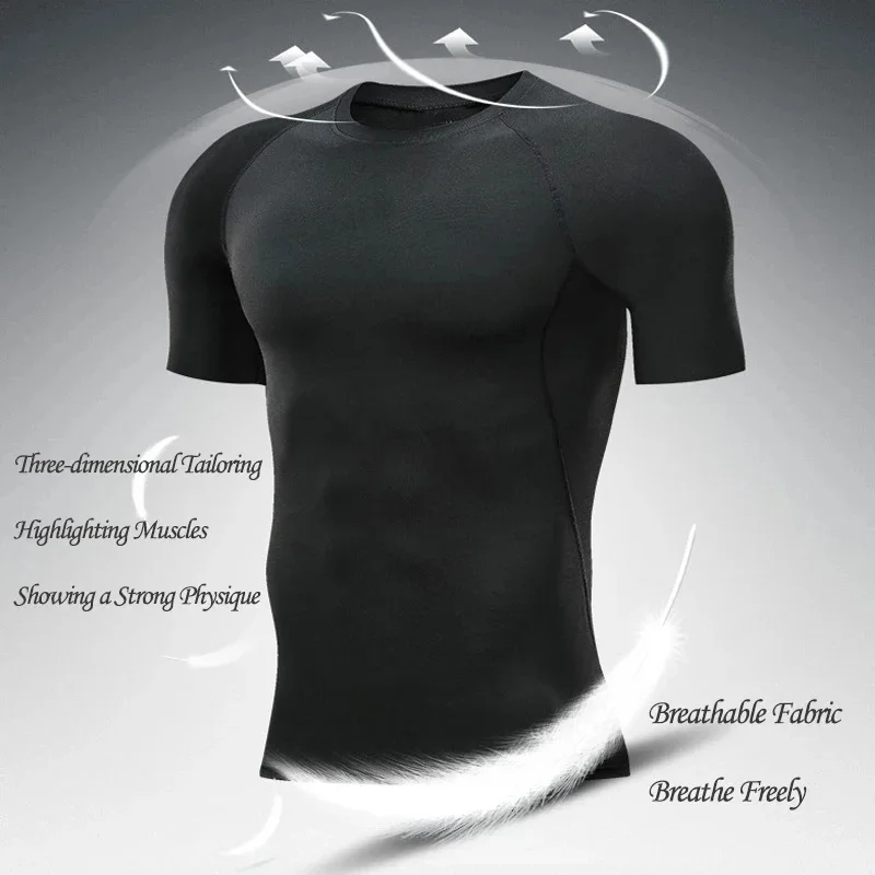 Men's Workout Compression Set Y2K Spider Printed Gym Tshirts Breathable Running Shorts Quick Dry Sports Rash Guard Sportwear Set
