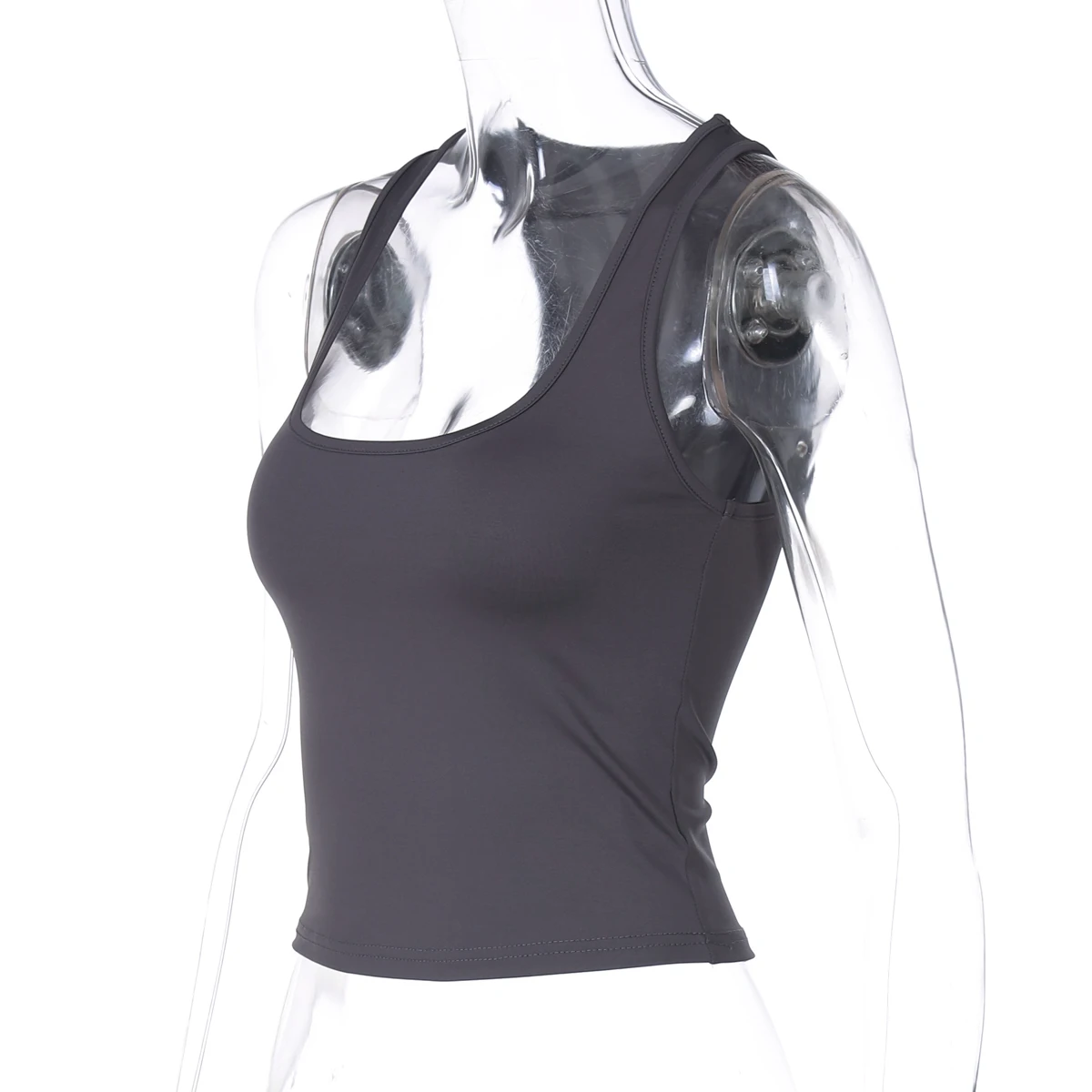 Hugcitar 2025 Summer Solid Straps Sexy Slim Crop Tank Top Women Casual Y2K Clothes Streetwear Party Sport Festivak Wholesale