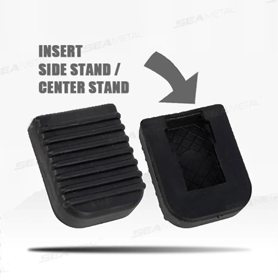 BLALION Motorcycle Stand Pad Kickstand Rubber Support Plate Outdoor Parking Motorbike Foot Side Stand Base Kickstand Holder Pad