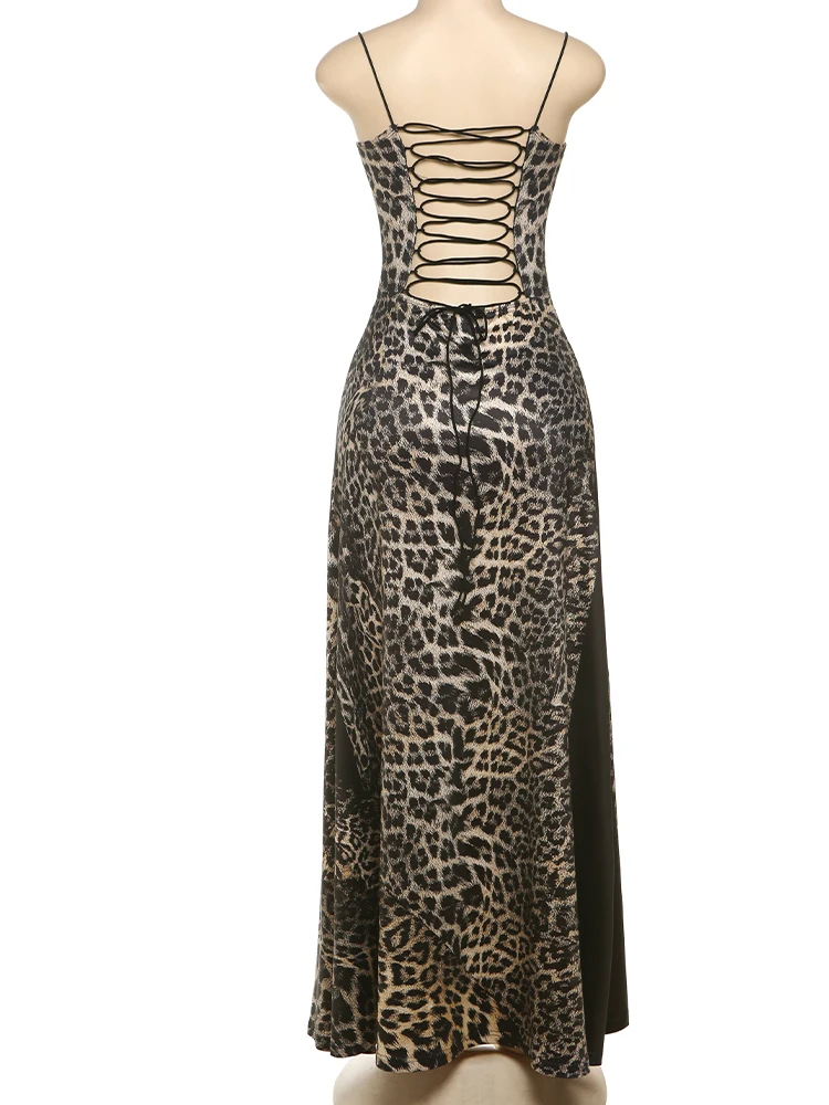 Weird Puss Backless Shirring Dress Women Mesh Patchwork Sexy Coquette Sleeveless Summer Birthday Party Clubwear Skinny Vestidos