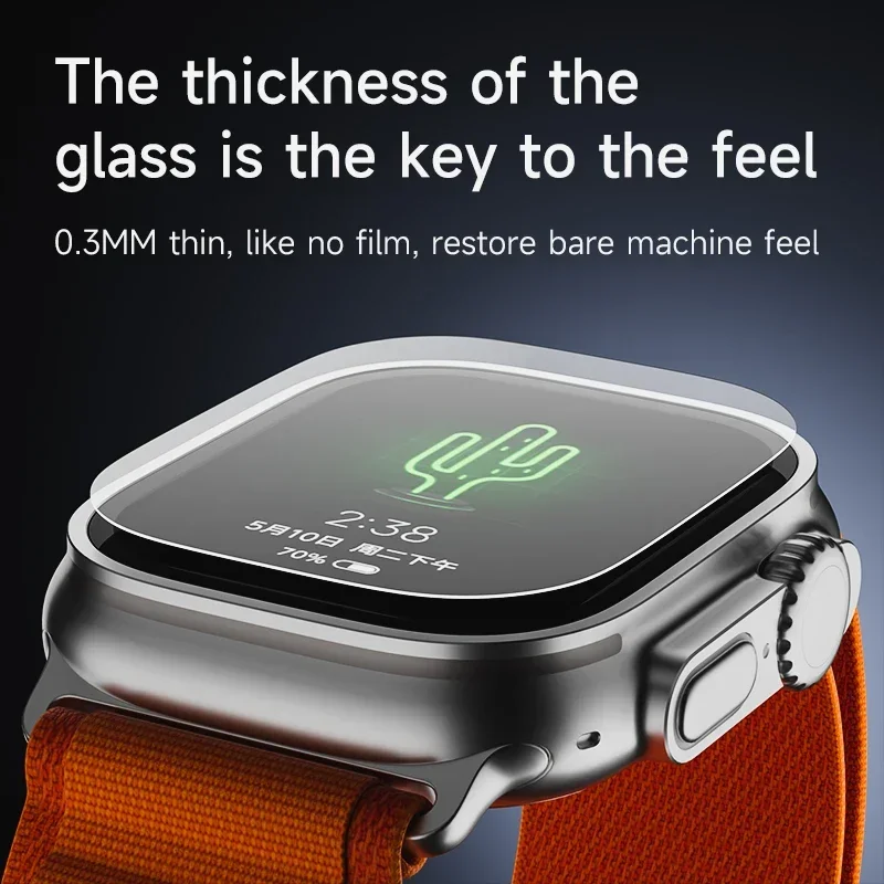 1-5Pcs Tempered Glass For Apple Watch Ultra2 49mm Anti-Scratch Screen Protector for iWatch Seconds Installation Protective Film
