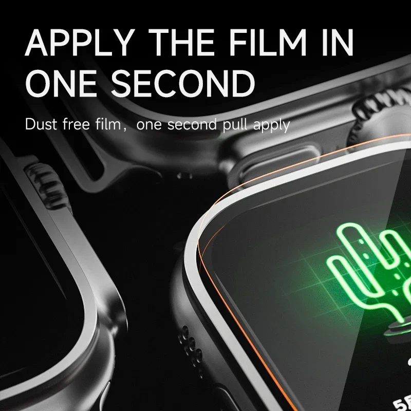 1-5Pcs Tempered Glass For Apple Watch Ultra2 49mm Anti-Scratch Screen Protector for iWatch Seconds Installation Protective Film