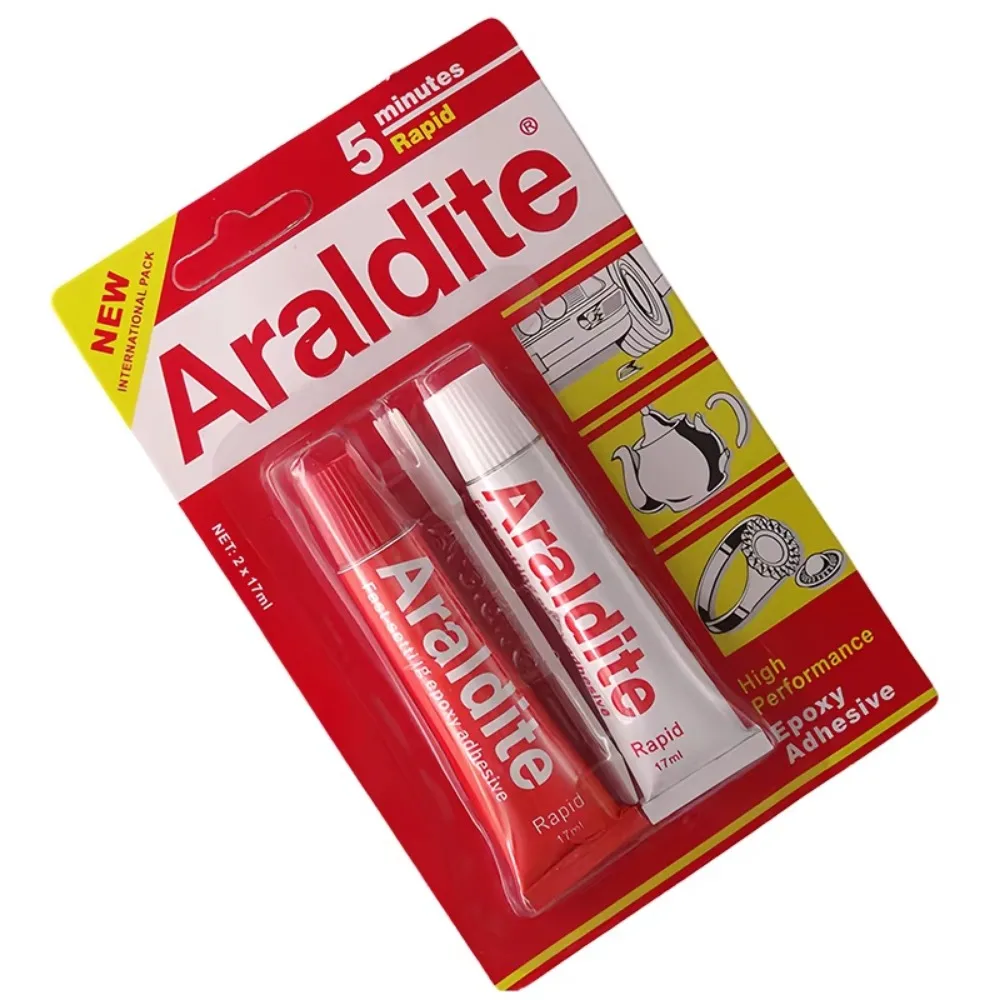 Professional Crystal Jewelry Adhesive Genuine Araldite 5 Minute Quick Dry Transparent Epoxy AB Glue For Strong Bonding