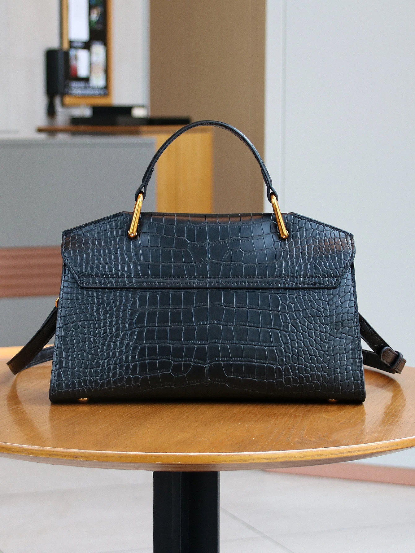 2026 New Retro Blue Snake-Shaped High-Grade Handbag Fashion Luxury Handbag Lightweight Large-Capacity One-Shoulder Mensen