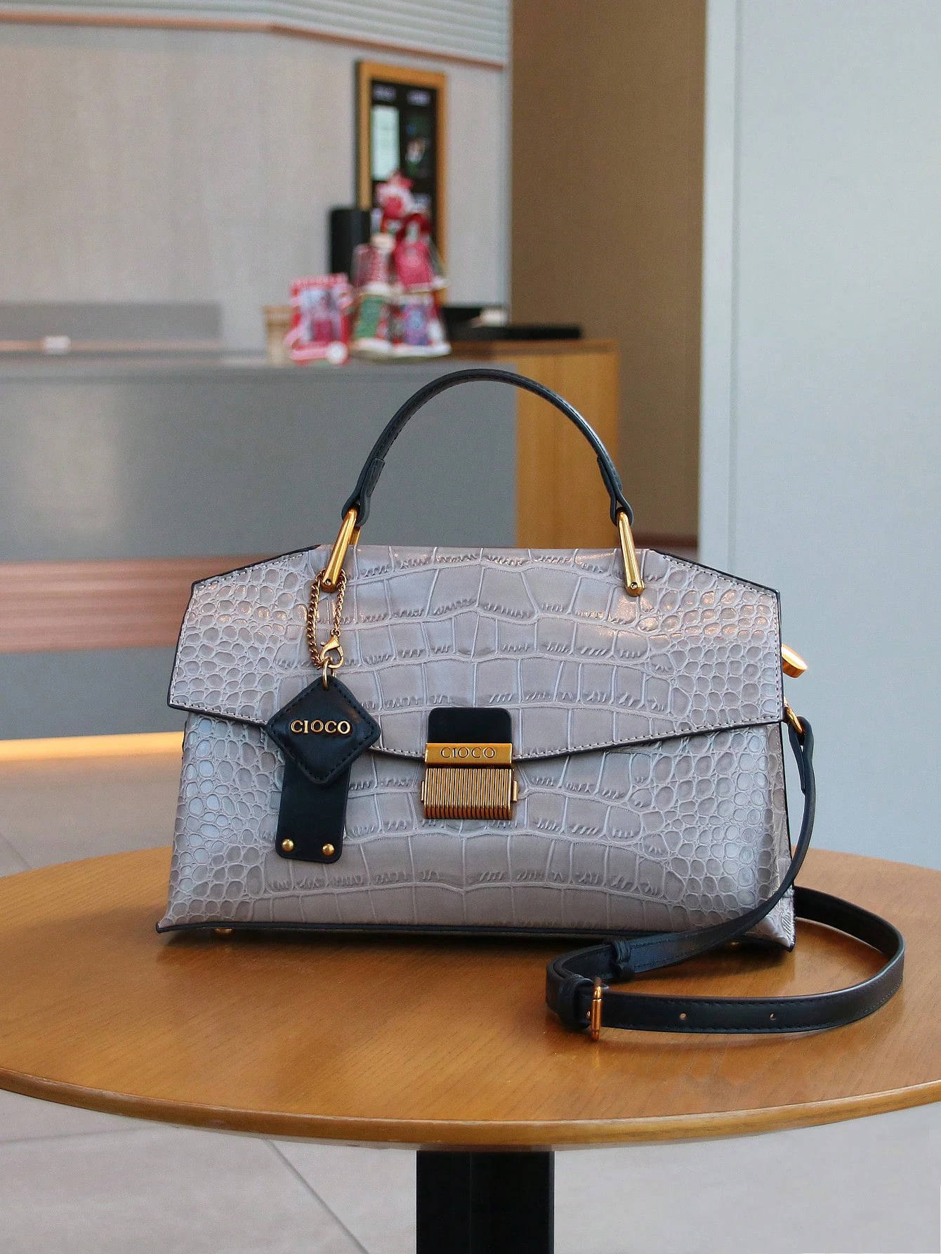 2026 New Retro Blue Snake-Shaped High-Grade Handbag Fashion Luxury Handbag Lightweight Large-Capacity One-Shoulder Mensen
