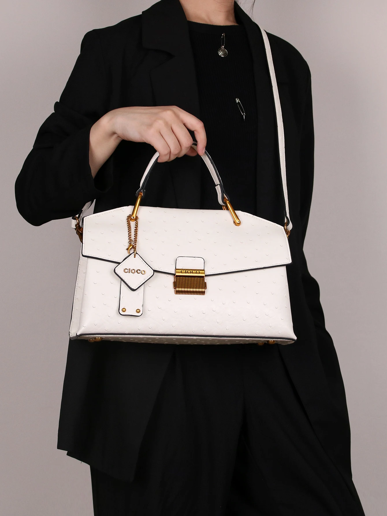2026 New Retro Blue Snake-Shaped High-Grade Handbag Fashion Luxury Handbag Lightweight Large-Capacity One-Shoulder Mensen