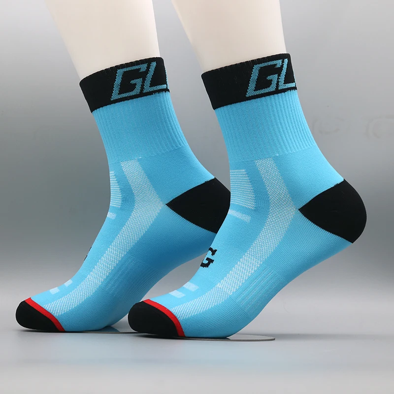 GLCO Sports Socks Men's and Women's Spring and Summer Cycling Sweat Sweat Pressure Antibacterial Anti-Odor Hiking Cycling Socks