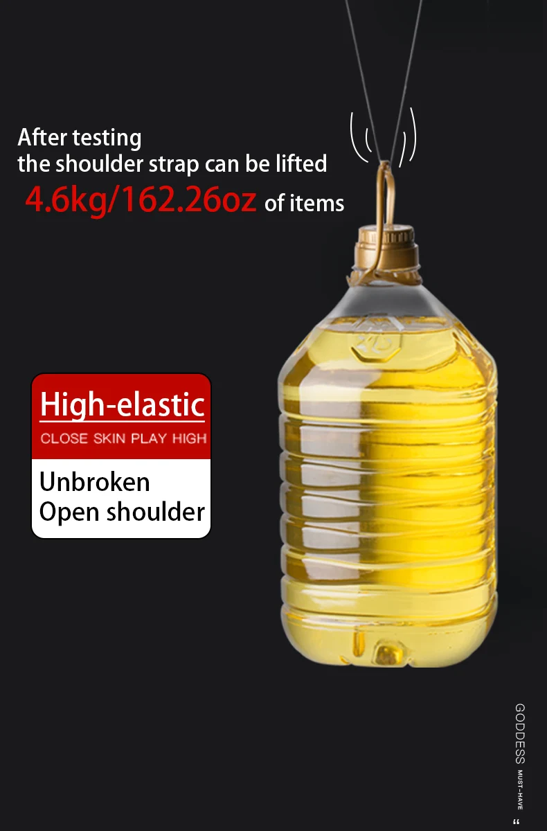Women's Transparent Frosted Invisible Underwear Straps/ Adjustable Non-slip Seamless Bra Shoulder Strap/ Environmental