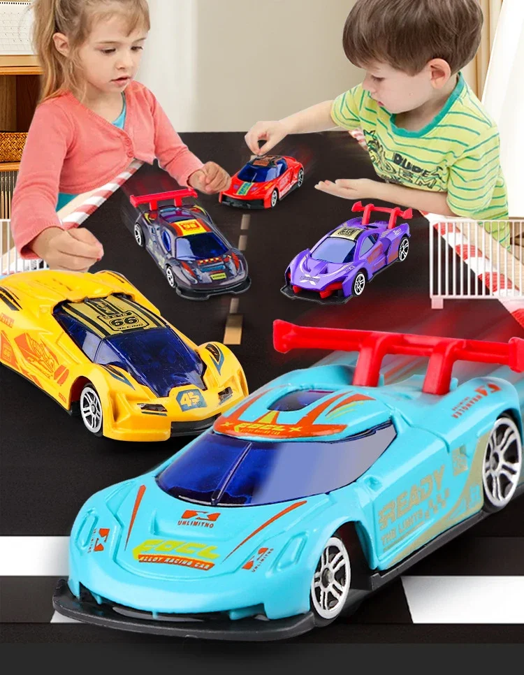 Magic Color Changing Racing Car Model 1:64 Temperature Sensitive Inertia Pull Back Cars Toys Crash-Resistant Durable Boys Gift