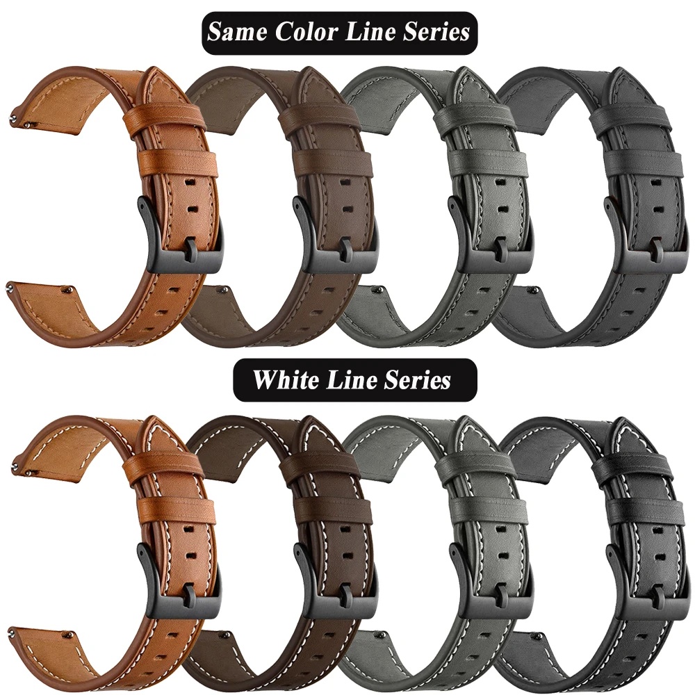 Leather Strap Watchband for Amazfit Bip 6 5 Bip6 Smart Watch Wriststrap Quick Releas Bracelet for Amazfit Bip6 Accessories