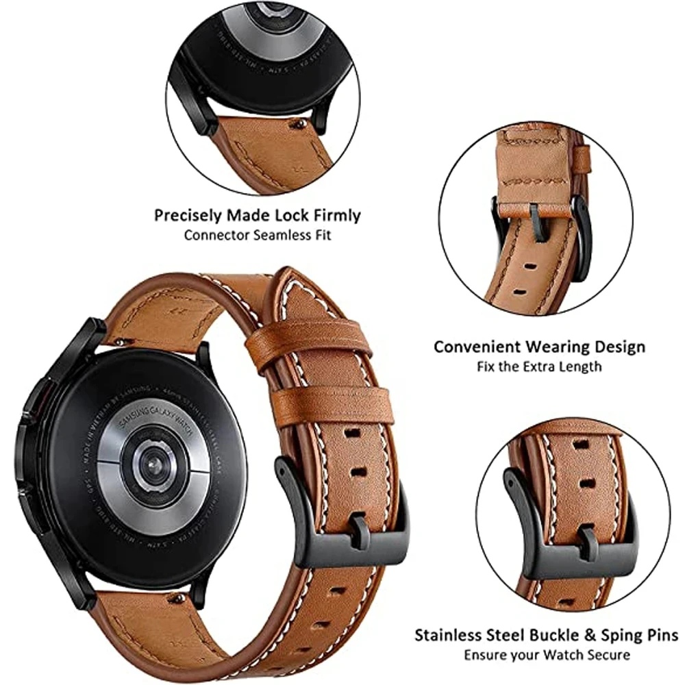 Leather Strap Watchband for Amazfit Bip 6 5 Bip6 Smart Watch Wriststrap Quick Releas Bracelet for Amazfit Bip6 Accessories