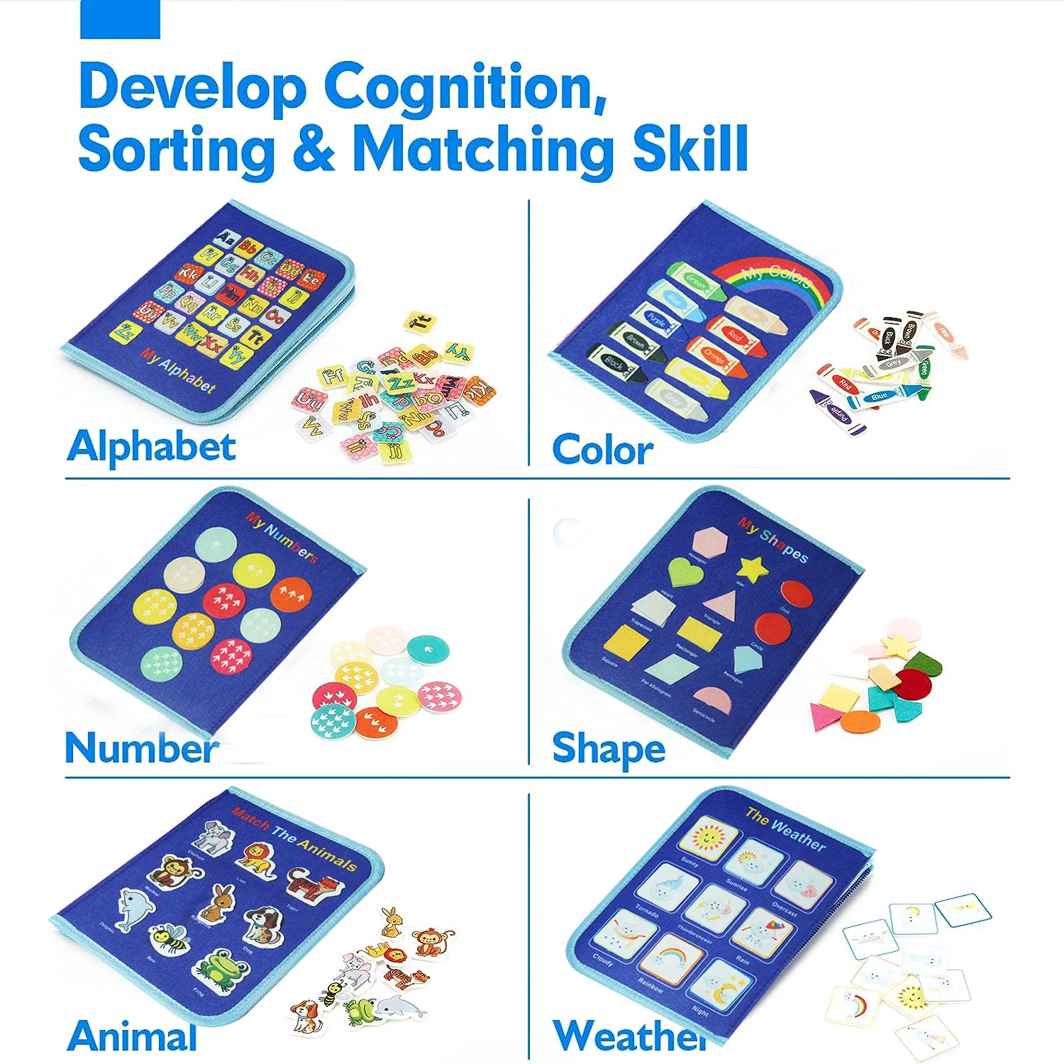 Montessori Busy Board for Ages 3-6 - Sensory Educational Toy for Early Learning & Fine Motor Skills Development